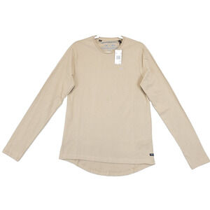 Buffalo David Bitton Long Sleeve T Shirt Crew Neck Men S Tan Classic